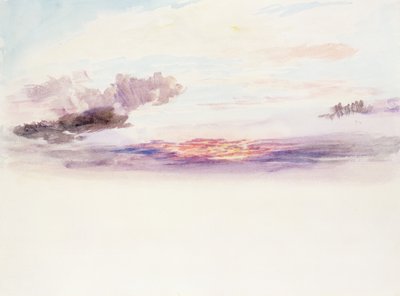 The sky at dawn by Joseph Mallord William Turner